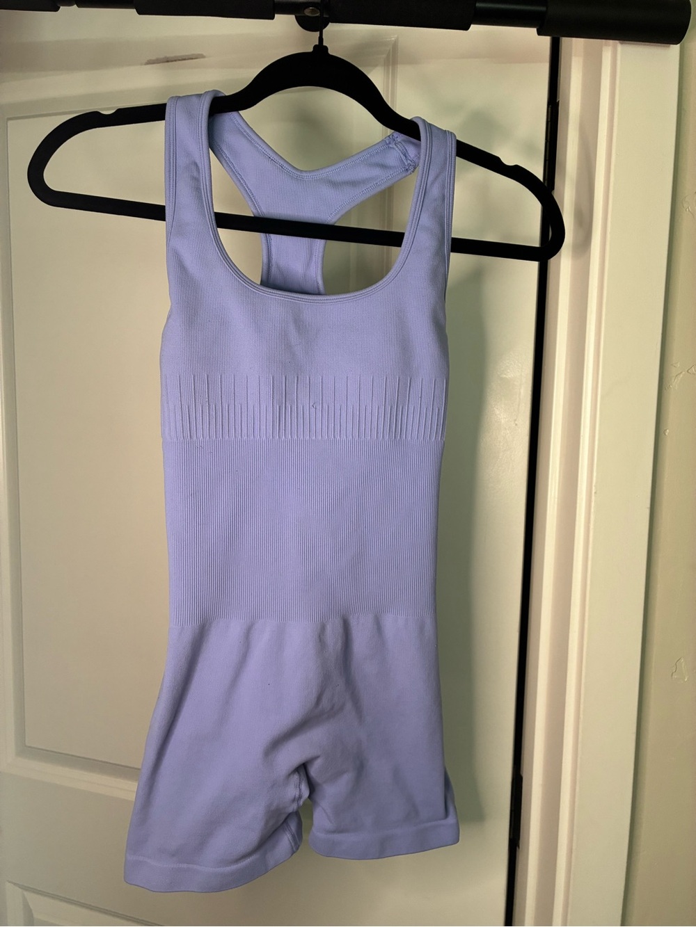 Lavender Seamless Racerback Women's Bodysuit Romper
